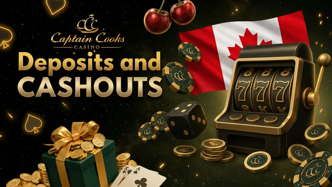 Captain Cooks Casino Deposits and cashouts