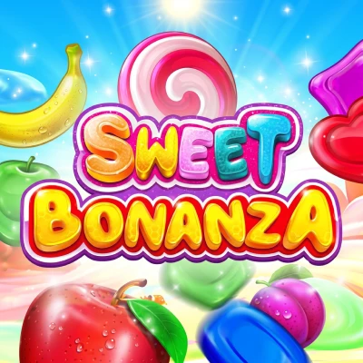 Sweet Bonanza online slot game tile available at Captain Cooks Casino
