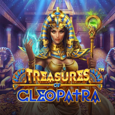 Treasures of Cleopatra Egyptian slot tile at Captain Cooks Casino