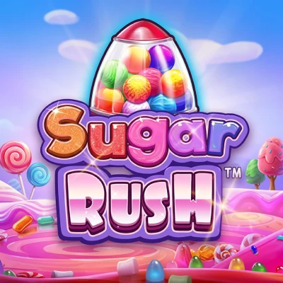 Sugar Rush cluster-pays slot tile in the Captain Jack Casino game lobby